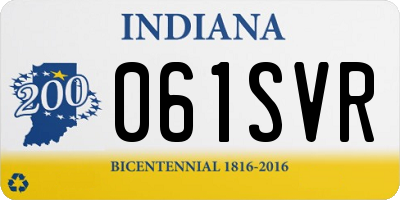 IN license plate 061SVR