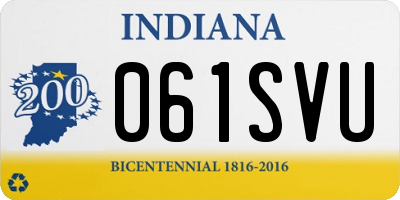 IN license plate 061SVU