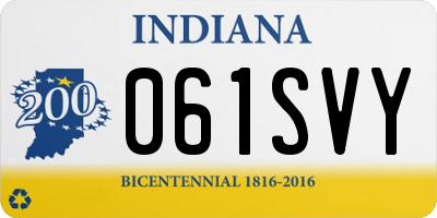 IN license plate 061SVY