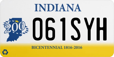 IN license plate 061SYH