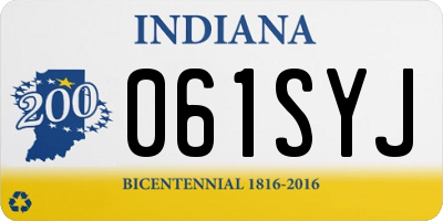 IN license plate 061SYJ