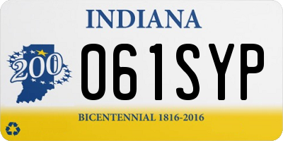 IN license plate 061SYP