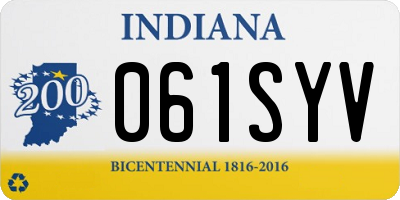 IN license plate 061SYV