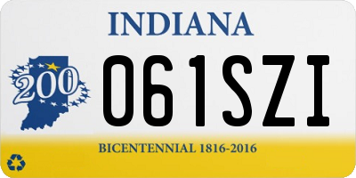 IN license plate 061SZI