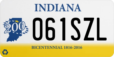 IN license plate 061SZL