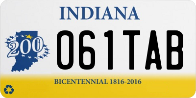 IN license plate 061TAB