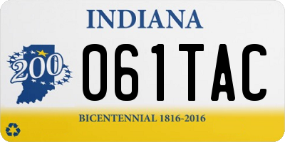 IN license plate 061TAC