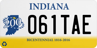 IN license plate 061TAE