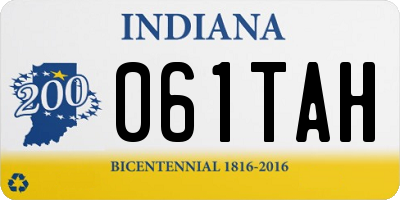 IN license plate 061TAH