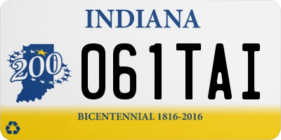 IN license plate 061TAI