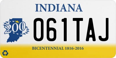 IN license plate 061TAJ