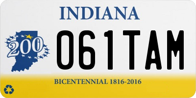 IN license plate 061TAM