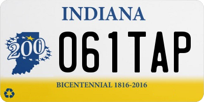 IN license plate 061TAP