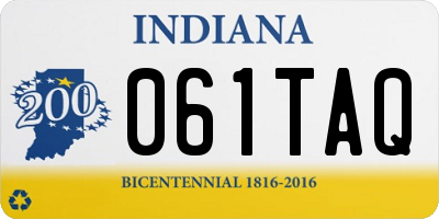 IN license plate 061TAQ