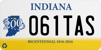 IN license plate 061TAS