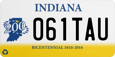 IN license plate 061TAU