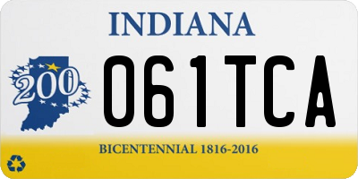 IN license plate 061TCA
