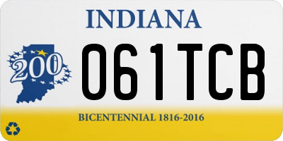 IN license plate 061TCB