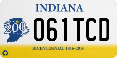 IN license plate 061TCD