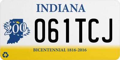 IN license plate 061TCJ