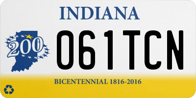 IN license plate 061TCN