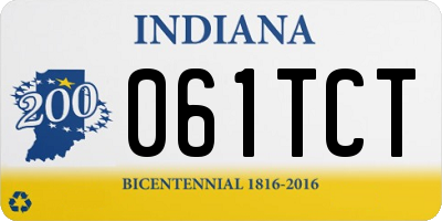 IN license plate 061TCT