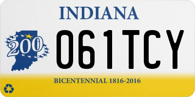 IN license plate 061TCY