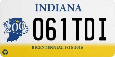 IN license plate 061TDI