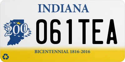IN license plate 061TEA