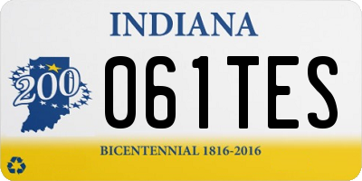 IN license plate 061TES