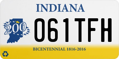 IN license plate 061TFH