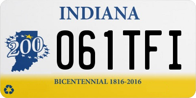 IN license plate 061TFI