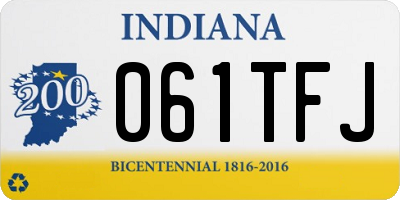 IN license plate 061TFJ