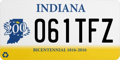 IN license plate 061TFZ