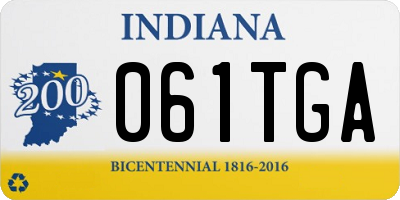 IN license plate 061TGA