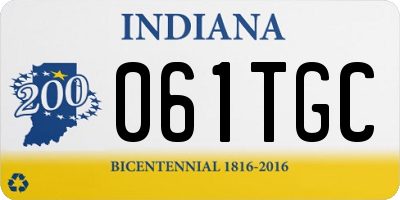 IN license plate 061TGC