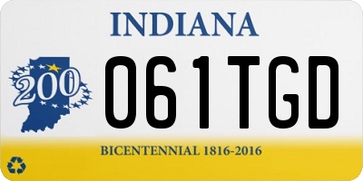 IN license plate 061TGD