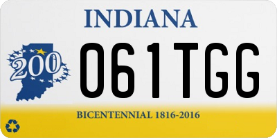 IN license plate 061TGG