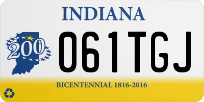 IN license plate 061TGJ