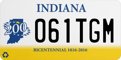 IN license plate 061TGM