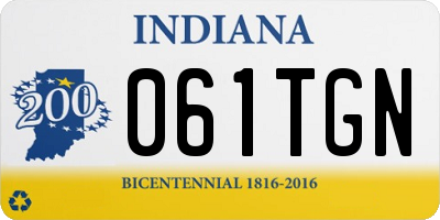 IN license plate 061TGN
