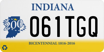 IN license plate 061TGQ