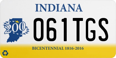 IN license plate 061TGS