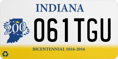IN license plate 061TGU