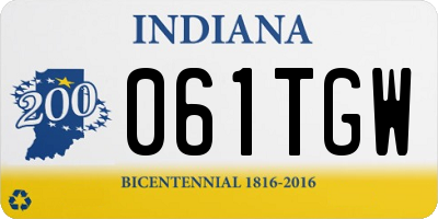 IN license plate 061TGW