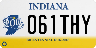 IN license plate 061THY