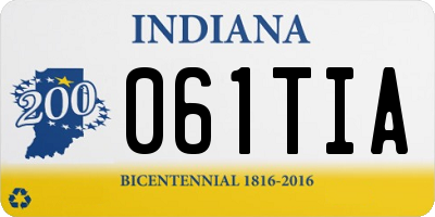 IN license plate 061TIA