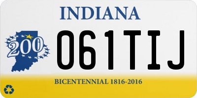 IN license plate 061TIJ