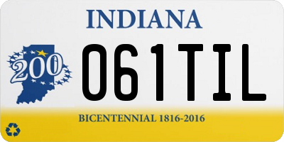 IN license plate 061TIL