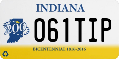 IN license plate 061TIP